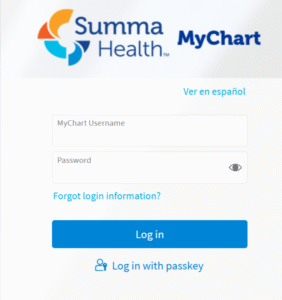 Summa MyChart Login