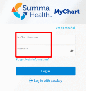 Summa MyChart Login